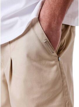 Pantaloncini cinesi corti Project x Paris Hustle beige per uomo