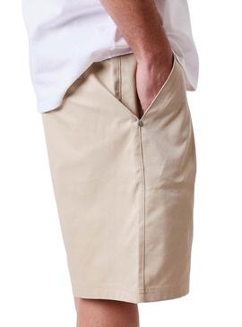 Pantaloncini cinesi corti Project x Paris Hustle beige per uomo