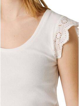 Maglietta Pepe Jeans Mireya bianca per donna