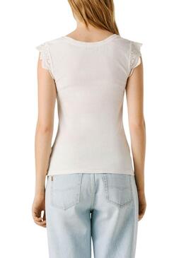 Maglietta Pepe Jeans Mireya bianca per donna