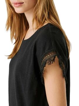 Maglietta Pepe Jeans Nain nera per donna