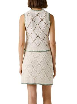 Top Pepe Jeans Kaira bianco per donna