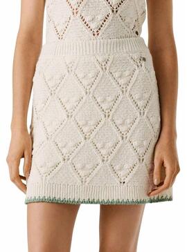 Gonna Pepe Jeans Kaira bianca da donna