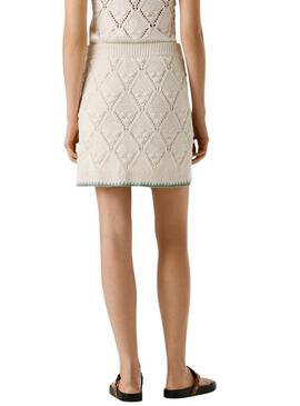 Gonna Pepe Jeans Kaira bianca da donna