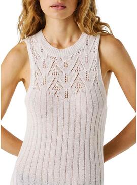 Abito Pepe Jeans Kenia bianco per donna