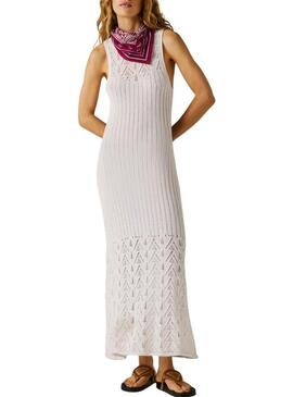 Abito Pepe Jeans Kenia bianco per donna