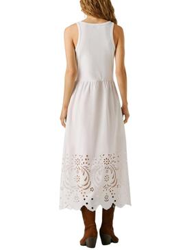 Abito Pepe Jeans Naomi bianco per donna