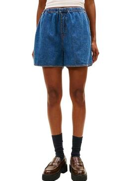 Shorts Tommy Jeans Chambray per donna.