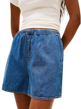 Shorts Tommy Jeans Chambray per donna.