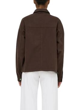 Giacca Only Sierra marrone per donna.