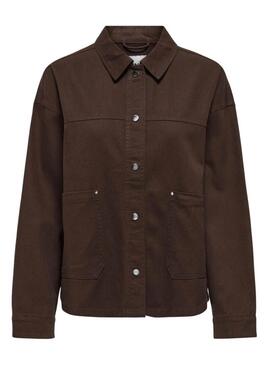 Giacca Only Sierra marrone per donna.