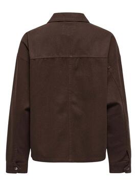 Giacca Only Sierra marrone per donna.