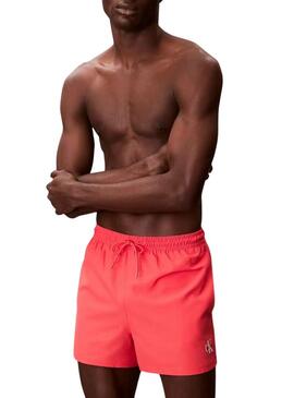 Costume da bagno Calvin Klein Jeans corallo per uomo