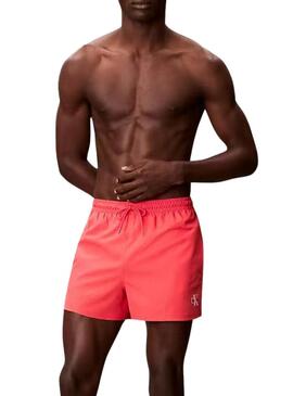 Costume da bagno Calvin Klein Jeans corallo per uomo