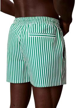 Costume da bagno Calvin Klein Jeans a righe verdi Penny per uomo