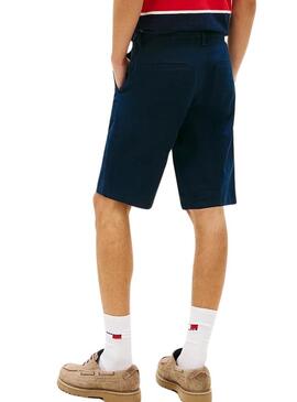 Bermuda Tommy Jeans Scanton blu navy per uomo.