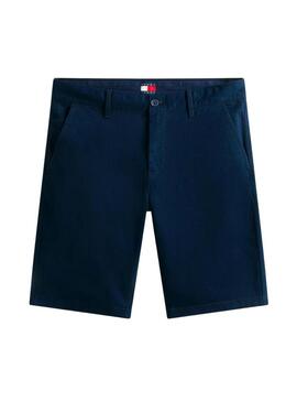 Bermuda Tommy Jeans Scanton blu navy per uomo.
