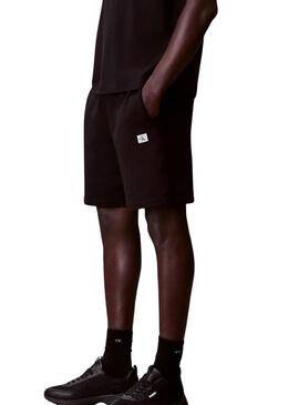 Bermuda Calvin Klein Jeans Badge nero per uomo.