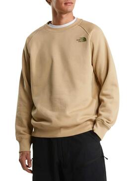 Felpa The North Face Box beige per uomo