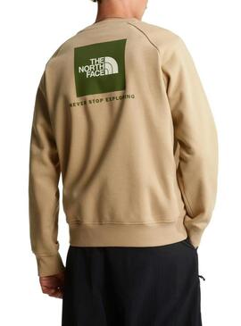 Felpa The North Face Box beige per uomo