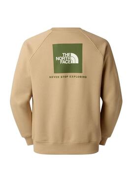 Felpa The North Face Box beige per uomo