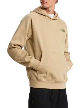 Felpa The North Face Ranglan Box beige per uomo