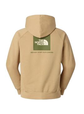 Felpa The North Face Ranglan Box beige per uomo