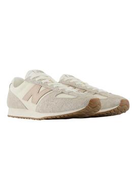 Sneakers New Balance U471 beige e rosa per donna.