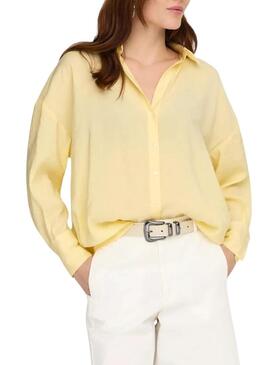 Camicia Only Zazima gialla per donna