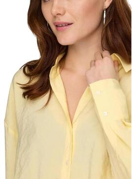 Camicia Only Zazima gialla per donna