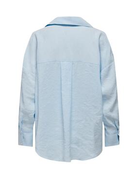 Camicia Only Zazima blu per donna