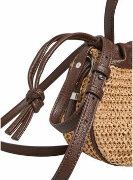 Borsa Pieces Ballan beige per donna