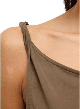 Abito midi marrone Vila Vimodala per donna