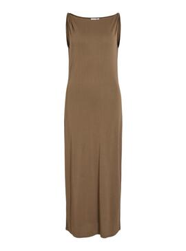 Abito midi marrone Vila Vimodala per donna