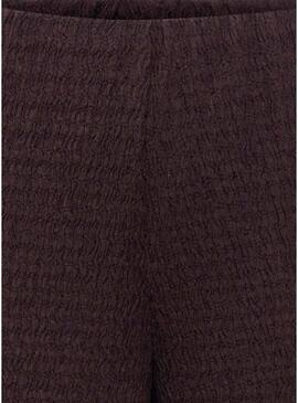Pantaloni Only Ilse struttura marrone per donna