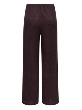 Pantaloni Only Ilse struttura marrone per donna