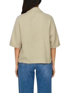 Camicia Only Thyra beige per donna