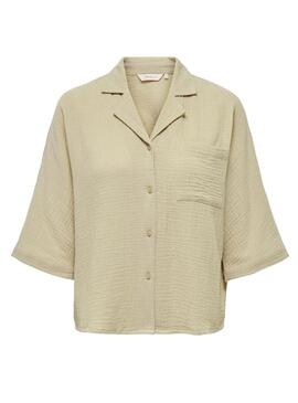 Camicia Only Thyra beige per donna