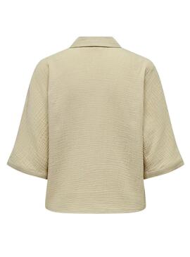Camicia Only Thyra beige per donna