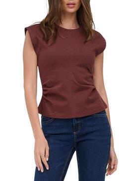 Top Only Marie arriccio granato da donna