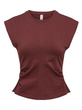 Top Only Marie arriccio granato da donna