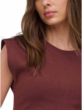 Top Only Marie arriccio granato da donna