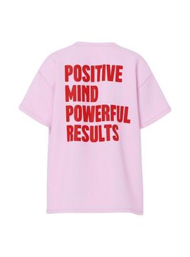 Maglietta Pieces Alfi Positive rosa per donna