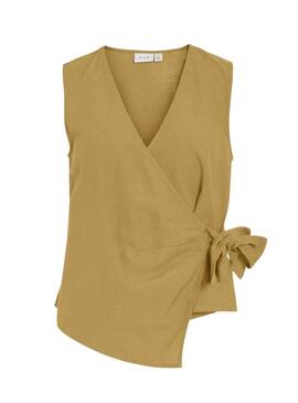 Top Vila Prisilla mostarda per donna