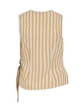Top Vila Prisilla a righe gialle per donna