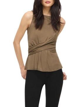 Top Vila Modala tostato per donna