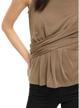 Top Vila Modala tostato per donna