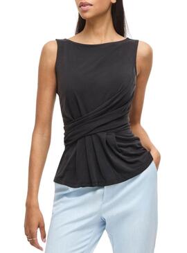 Top Vila Modala nero per donna