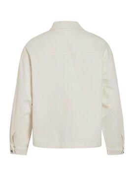 Giacca di jeans Vila Jaf bianca da donna