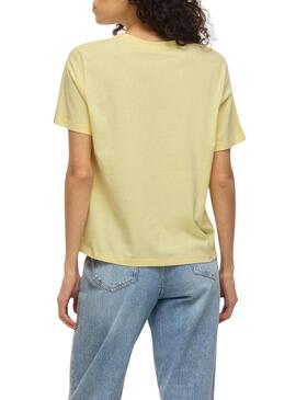 Maglietta Vila Sybil gialla per donna.